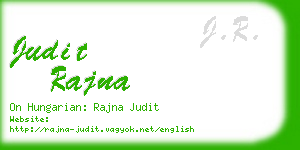 judit rajna business card